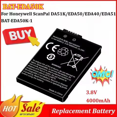 BAT-EDA50 BAT-EDA50K 3.8V 4000mAh Rechargeable Battery for Honeywell ScanPal EDA50/50K/51/51K/70/71 