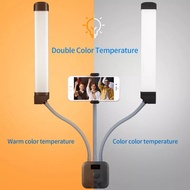 【Fast Delivery】Selens Double-Head Light Multimedia With Selfie Photographic Lighting 3000-6000K Led 