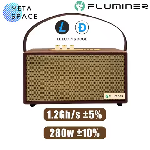 New Fluminer L2 1200MH/S Dogecoin Miner 280W 110-240V Support Litecoin Miner for Home Mining Machine