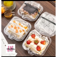 10pcs Korean bento box dessert mica bento cake cake box slice cake