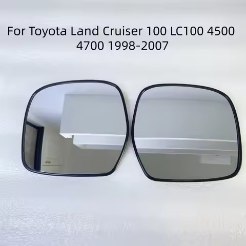 Wide Angle Heated Rearview Mirror Glass For Toyota Land Cruiser LC80 LC90 LC95 LC100 4500 4700 1998-