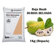 Baja Durian Belanda  - Nitrophoska 12-12-17-2+8S+TE Baja Buah Durian Belanda Berbuah Lebat Dan Lazat