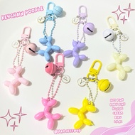 GANTUNGAN Keychain Poodle Bell Initial Poodle Bag Hanger / Can choose letters
