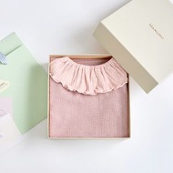 【禮盒組】日本製 包屁衣 (可可茄)＋圍兜口水巾 (乾燥玫瑰)滿月禮盒/新生兒禮盒/嬰兒禮盒/出生送禮/新生兒送禮