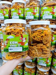 1kg Gà Khô Mắm Hành Lắc Siêu Giòn Thơm Ngon Hũ Pet - Snack Truyền Thống Việt Nam