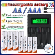 🔋Sony AA/AAA NiMH Rechargeable Battery 4300mAh/4600mAh 1.2V Battery With 4 Slots LCD Super Quick Cha