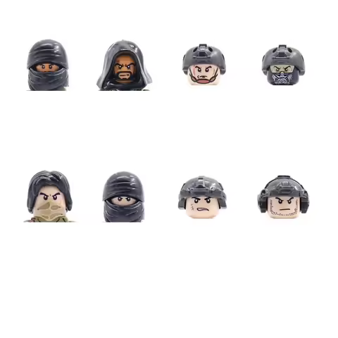 SWAT 8pcs Middle East Army Building Blocks Military Forces Soldiers Bricks Armed Mini Action Figures