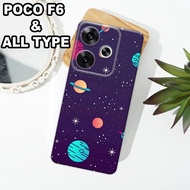 G29 - XIAOMI Case Latest F6 5Gpoco 2024 - Flexible rubber material - PLANET MOTIF - XIAOMI silicone 