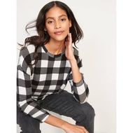 Old Nv rayon long sleeve tshirt checkered