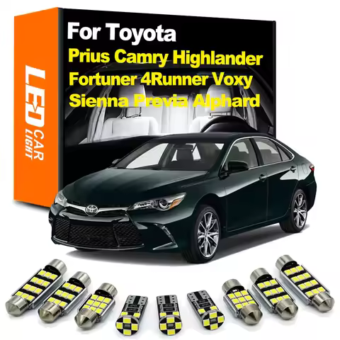 Zoomsee Interior LED Light Kit For Toyota Sienna Previa Voxy Alphard Prius Camry Highlander 4Runner 