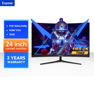 Expose จอคอมพิวเตอร์ 4K 144HZ จอคอม monitor จอโค้ง เต็มจอไร้ขอบ 27 นิ้ว จอคอมพิวเตอร์ 165HZ LED IPS 1MS HDMI/DP/VGA รับประกัน 3ปี