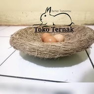 petarangan telur ayam/tempat bertelur ayam dari jerami