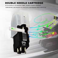 Dual Stereo Turntable Cartridge Ruby Sapphire for LP 78 RPM Records [myhomever.my]