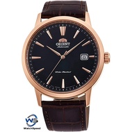 Orient RA-AC0F03B Automatic Japan Movt Black Dial Leather Men's Watch