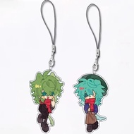 Your Turn To Die Kimigashine Acrylic keychain Hiyori Sou Tsukimi Shin anime character hanging string
