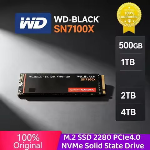 WD_BLACK SN7100X M.2 NVMe PCIe4.0 2280 SSD 4TB Western Digital Solid State Disk High Speed Storage F