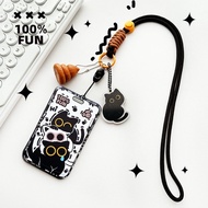 Student meal card holder, cute cat card holder, ID card cover, bus card holder, work card holder, an