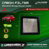 Filtera Washable Cabin Aircon Filter Mitsubishi Mirage G4 HB/ Xpander fit to all year model