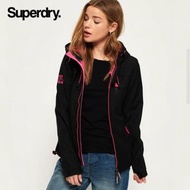 🌷Superdry極度乾燥女裝男裝黑粉紅色衝鋒外套全天候超保暖連帽防水外套風衣大褸Pop Zip Hooded Windtrekker Jacket All weather fleece lined 