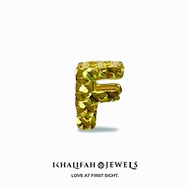 Khalifah Jewels 916 Gold Alphabet (F) Bead