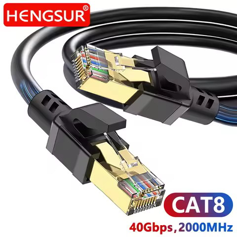 Ethernet Cable CAT8 40Gbps RJ45 SFTP Internet Network Cable 5M 10M 20M 30M High Speed Shielded Patch