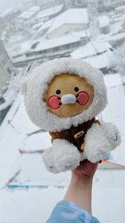 韓國 Kakao Friends chunsik dog doll 春植 中型 可愛 小狗 比熊犬 公仔