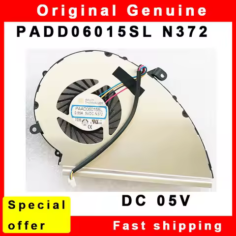 New Laptop GPU Cooling Fan Cooler For MSI GE72VR GP72VR 6RF 7RF GP72MVR GL72VR PAAD06015SL N372