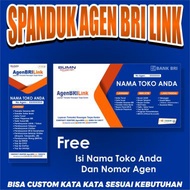 SPANDUK - BANNER BRI LINK FREE DESAIN [UKURAN SESUAI KEINGINAN]