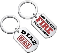 911 TV Show Gift Eddie Diaz Fan Gift Diaz Lover Gift Diaz Keychain for TV Fan