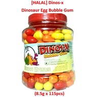 [HALAL] Dinos-x Dinosaur Egg Bubble Gum (8.5g x 115pcs)