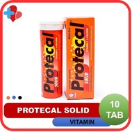 Protecal Solid Vitamin C &amp; Calcium Effervescent [4.5 g x 10 Tablet]