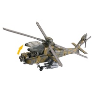 AH-64 Blocks Planes Toy US Apache Armed Helicopter AH64 ABS Aircraft Model 1:72 Scale Miniature Airp