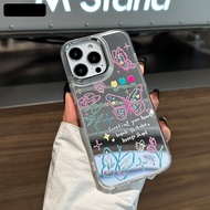 Casing iphone 11/12/13/14/15/16 Pro max butterfly mirror Case For iPhone 11,12,13,14,15,11PM,12PM,13
