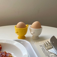 Eggcup Egg Tray Ceramic Egg Tray Cup Cute Egg Cup Goblet Egg Tray Cup Bracket Household Breakfast Sh