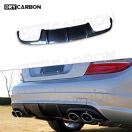 On sale For W204 C63 Carbon Fiber Rear Lip Spoiler Diffuser for Mercedes Benz W204 C63 For AMG C300 