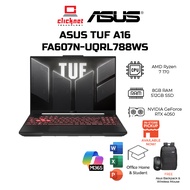 ASUS TUF A16 FA607N-UQRL788WS GAMING LAPTOP ( R7 170, 8GB RAM, 512GB SSD, RTX4050 6GB, 16" FHD+ 144H