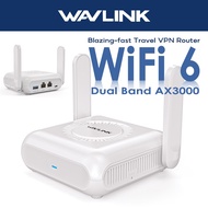WAVLINK AX3000 Wi-Fi 6 Portable Travel VPN Router USB-C Pocket Router With Gigabit WAN/LAN, OpenVPN,