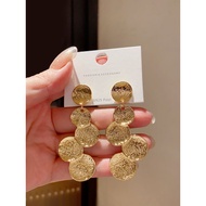 pearl earring earring for women earring Cool Style Disc Irregular Female 18K Gold Geometry