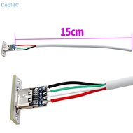 Cool3C Type-C Ja 4 P Welding Wire Female DIY Connector Straight For Mobile Phone Charging Port Charg