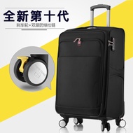 DD🧃Swiss Army Knife Trolley Case Universal Wheel Business Luggage Oxford Cloth Waterproof Travel Case Password Suitcase