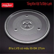 3-tab microwave plate, 27cm diameter for 22L-23L microwave ovens