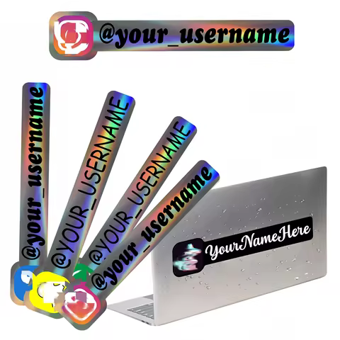Vinyl stickers DIY with custom usernames, Instagram , TikTok,Youtube, Facebook stickers for car, mot
