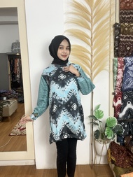 TUNIK LERENG SASIRANGAN JUMPUTAN BATIK HANDMADE PALEMBANG