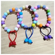 Gelang Anak Cewek Manik Mote Tali Satin Warna Warni