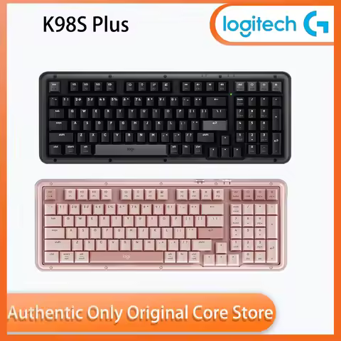 Logitech ALTO KEYS K98S PLUS Customized Wireless Mechanical Keyboard Light Toner Pink Shaft Transluc