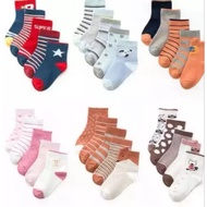 3 pairs of random patterned baby socks 3 months - 1.5 years baby socks toddler socks