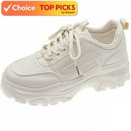 MyKutsu Halbert Women’s Platform Sneakers – PU Leather, Casual Walking Shoes, Lightweight Trainers, 