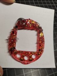 Tamagotchi 手工制4u/4u+用板面(透紅骷髏)