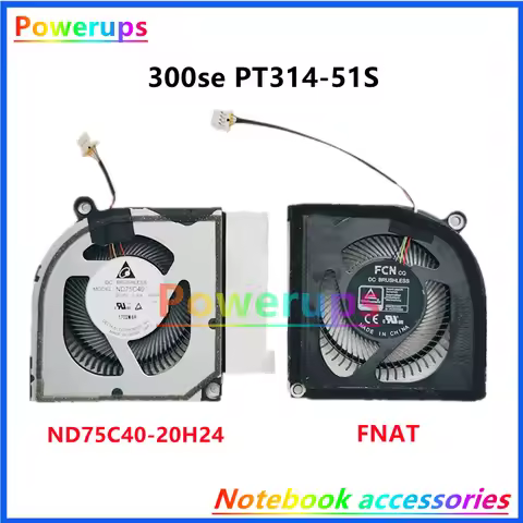 New ORG Laptop CPU/GPU Cooler Fan For Acer Predator Triton 300se PT314-51S PT315 DFS5K221153714-FNAT