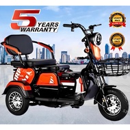 EBIKE NEW 100% SIAP PASANG Electric Scooter Adult Elektrik Basikal 3 Roda Ebike 3 Seats Electric Sco